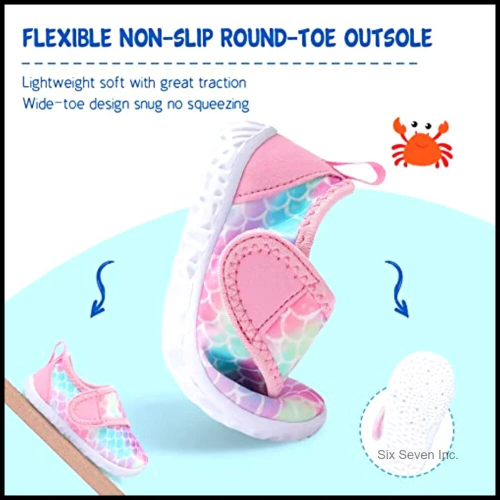 Quick Dry Water Shoes Breathable Athletic Toddler Beach Play Shoes Size 9